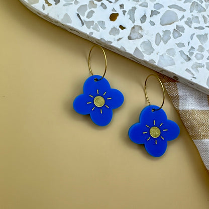 SOLAR BLOOM | BLUE GOLD |HOOPS