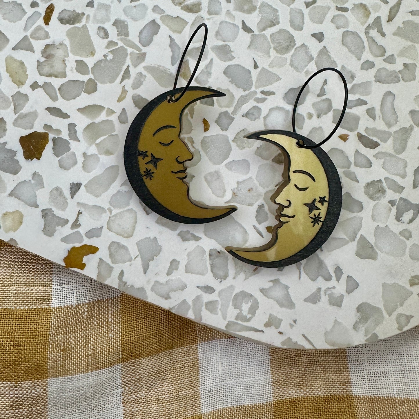 LUNA MOON | GOLD | HOOPS