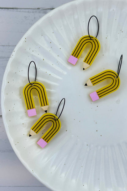 Bendy Pencil Hoops - The Sassy Pants Co